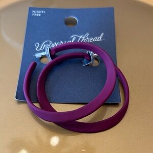 Universal Thread Purple Hoop Earrings - HOOPS -New with Tag